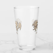 Cute grappige eekhoorns cartoon illustratie glas (Links)