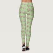 Cute grappige eekhoorns cartoon illustratie leggings (Achterkant)