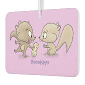 Cute grappige eekhoorns cartoon illustratie luchtverfrisser (Links)