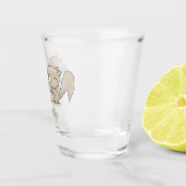 Cute grappige eekhoorns cartoon illustratie shot glas (Rechts)