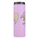 Cute grappige eekhoorns cartoon illustratie thermosbeker (Achterkant)