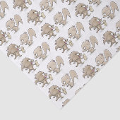 Cute grappige eekhoorns cartoon illustratie tissuepapier (Detail)