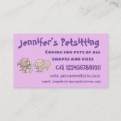 Cute grappige eekhoorns cartoon illustratie visitekaartje (Voorkant)