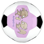 Cute grappige eekhoorns cartoon illustratie voetbal (Gedraaid)