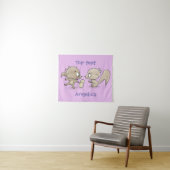 Cute grappige eekhoorns cartoon illustratie wandkleed (In Situ (horizontaal))