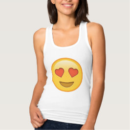 Cute, grappige emoji Tanktop met hart