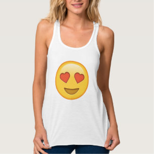 Cute, grappige emoji Tanktop met hart