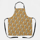 Cute grappige Gele Banana Pattern Gift Cute Summer Schort (Voorkant)