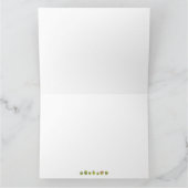 Cute grappige gevouwen verjaardagskaart kaart (Binnen)