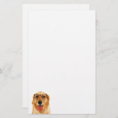 Cute grappige Golden Retriever hond Briefpapier (Voorkant / Achterkant)
