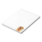Cute grappige Golden Retriever hond Notitieblok (Linkerzijde)