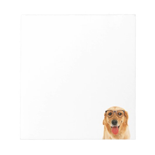 Cute grappige Golden Retriever hond Notitieblok (Voorkant)
