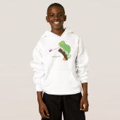 Cute grappige groene chameleon lizard cartoon (Voorkant volledig)