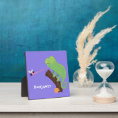 Cute grappige groene chameleon lizard cartoon fotoplaat (Insitu)