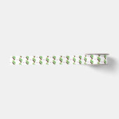 Cute grappige groene chameleon lizard cartoon satijnen lint (Voorkant)