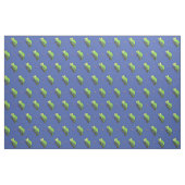 Cute grappige groene chameleon lizard cartoon stof (Fat Quarter)