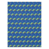 Cute grappige groene chameleon lizard cartoon tafelkleed (Voorkant)