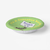 Cute, grappige groene krokodille humor cartoon papieren kommen (Gebogen)