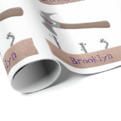 Cute, grappige hamer en nagels cartoon illustratie cadeaupapier (Rol Hoek)