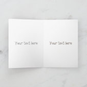 Cute, grappige hamer en nagels cartoon illustratie kaart (Binnen)