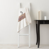 Cute, grappige hamer en nagels cartoon illustratie sherpa deken (In situ)