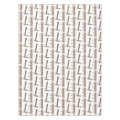 Cute, grappige hamer en nagels cartoon illustratie tafelkleed (Voorkant)