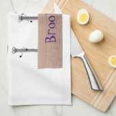 Cute, grappige hamer en nagels cartoon illustratie theedoek (Quarter Fold)