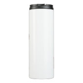 Cute, grappige hamer en nagels cartoon illustratie thermosbeker (Achterkant)