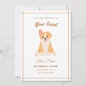 Cute grappige hond kaart (Voorkant)