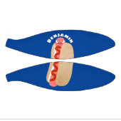 Cute grappige hotdog Weiner cartoon Basketbal (Panelen)