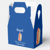 Cute grappige hotdog Weiner cartoon Bedankdoosjes (Geopend)