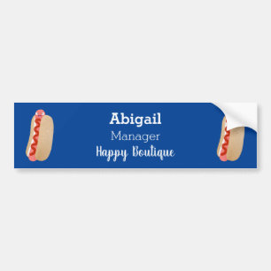 Cute grappige hotdog Weiner cartoon Bumpersticker