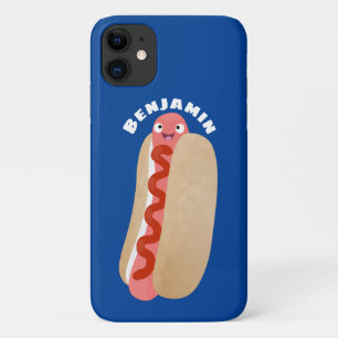Cute grappige hotdog Weiner cartoon Case-Mate iPhone Case
