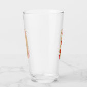 Cute grappige hotdog Weiner cartoon Glas (Rechts)