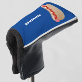 Cute grappige hotdog Weiner cartoon Golfheadcover (3/4 voorkant)