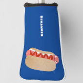 Cute grappige hotdog Weiner cartoon Golfheadcover (Draai 90)