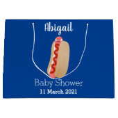 Cute grappige hotdog Weiner cartoon Groot Cadeauzakje (Voorkant)