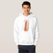 Cute grappige hotdog Weiner cartoon Hoodie (Voorkant volledig)