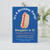 Cute grappige hotdog Weiner cartoon Kaart (Staand voorkant)