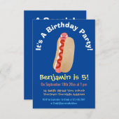 Cute grappige hotdog Weiner cartoon Kaart (Voorkant / Achterkant)