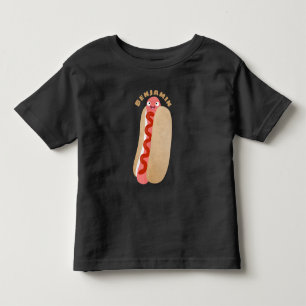 Cute grappige hotdog Weiner cartoon Kinder Shirts