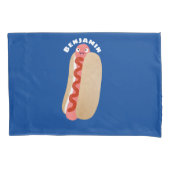 Cute grappige hotdog Weiner cartoon Kussensloop (Voorkant)