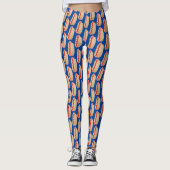 Cute grappige hotdog Weiner cartoon Leggings (Voorkant)