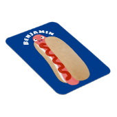 Cute grappige hotdog Weiner cartoon Magneet (Rechterzijde)