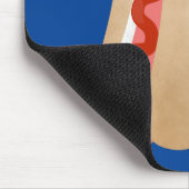 Cute grappige hotdog Weiner cartoon Muismat (Hoek)