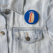 Cute grappige hotdog Weiner cartoon Ronde Button 5,7 Cm (In situ)