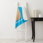 Cute grappige hotdog Weiner cartoon Sherpa Deken (In situ)