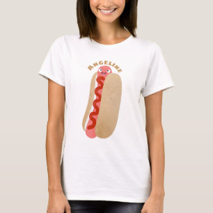 Cute grappige hotdog Weiner cartoon T-shirt