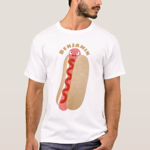 Cute grappige hotdog Weiner cartoon T-shirt