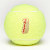 Cute grappige hotdog Weiner cartoon Tennisballen (Voorkant)